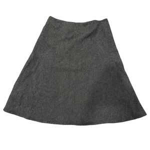 Calvin Klein Women's Charcoal Wool Blend A-Line Skirt Size 8